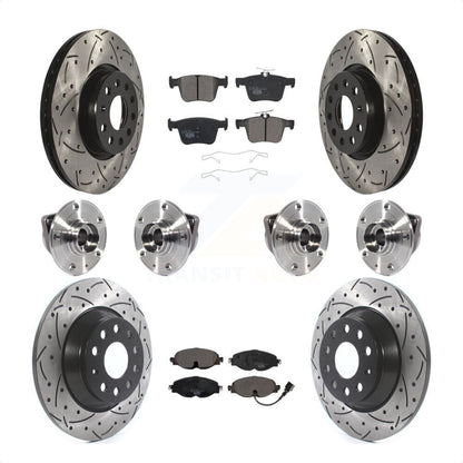 [Avant + Arrière] Kit d'ensemble roulement de roue et moyeu pour Audi TT Quattro KBB-113660 par Transit Auto