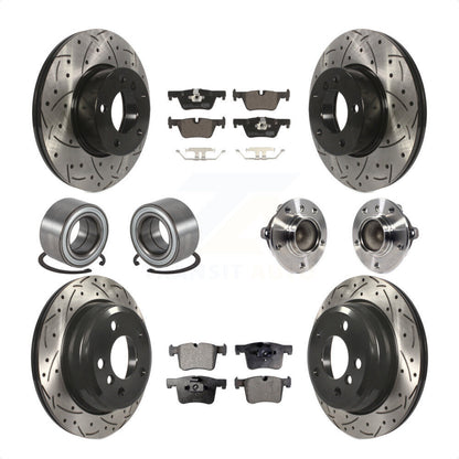 [Avant + Arrière] Kit d'ensemble roulement de roue et moyeu pour BMW 428i Gran Coupe sans Blue Painted Calipers KBB-113688 par Transit Auto