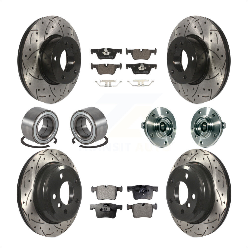 [Avant + Arrière] Kit d'ensemble roulement de roue et moyeu pour BMW 328i xDrive 320i 428i Gran Coupe 328d GT KBB-113690 par Transit Auto