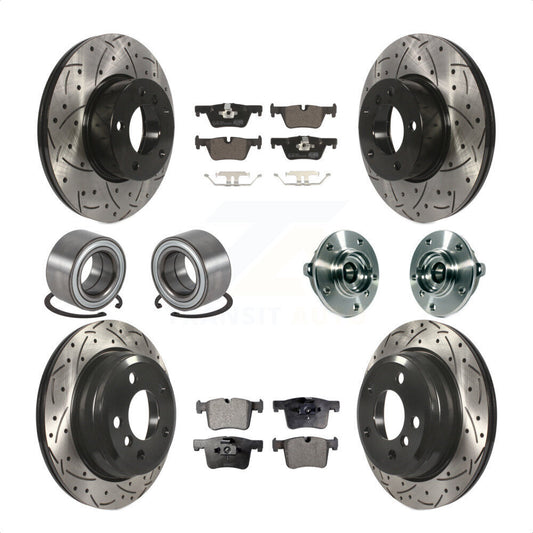 [Avant + Arrière] Kit d'ensemble roulement de roue et moyeu pour BMW 328i xDrive 320i 428i Gran Coupe 328d GT KBB-113690 par Transit Auto