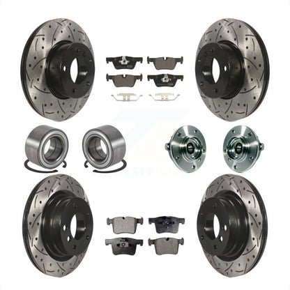 [Avant + Arrière] Kit d'ensemble roulement de roue et moyeu pour 2015-2016 BMW 228i xDrive sans Blue Painted Calipers KBB-113691 par Transit Auto