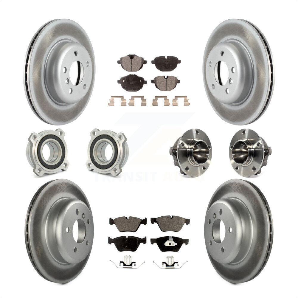 [Avant + Arrière] Kit d'ensemble roulement de roue et moyeu pour 2012 BMW 528i sans Performance Brakes KBB-113693 par Transit Auto