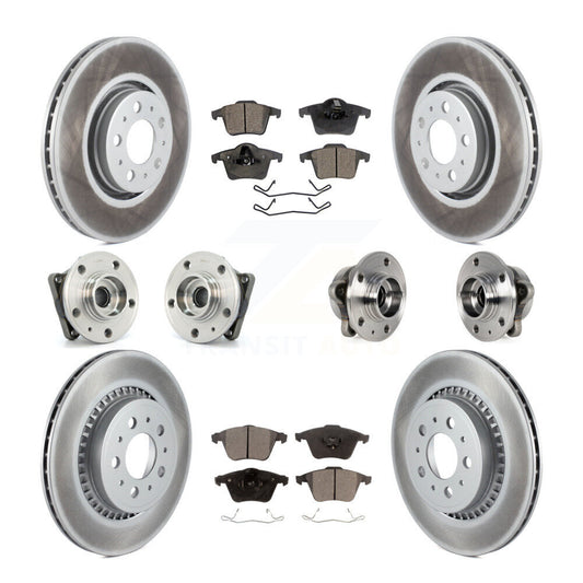 [Avant + Arrière] Kit d'ensemble roulement de roue et moyeu pour 2008-2014 Volvo XC90 AWD avec 316mm Diameter Rotor KBB-113695