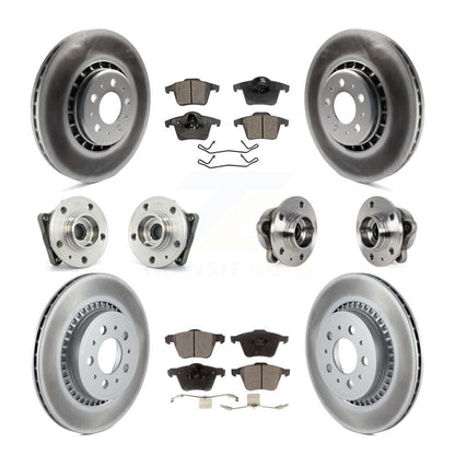 [Avant + Arrière] Kit d'ensemble roulement de roue et moyeu pour 2008-2014 Volvo XC90 AWD avec 336mm Diameter Rotor KBB-113696