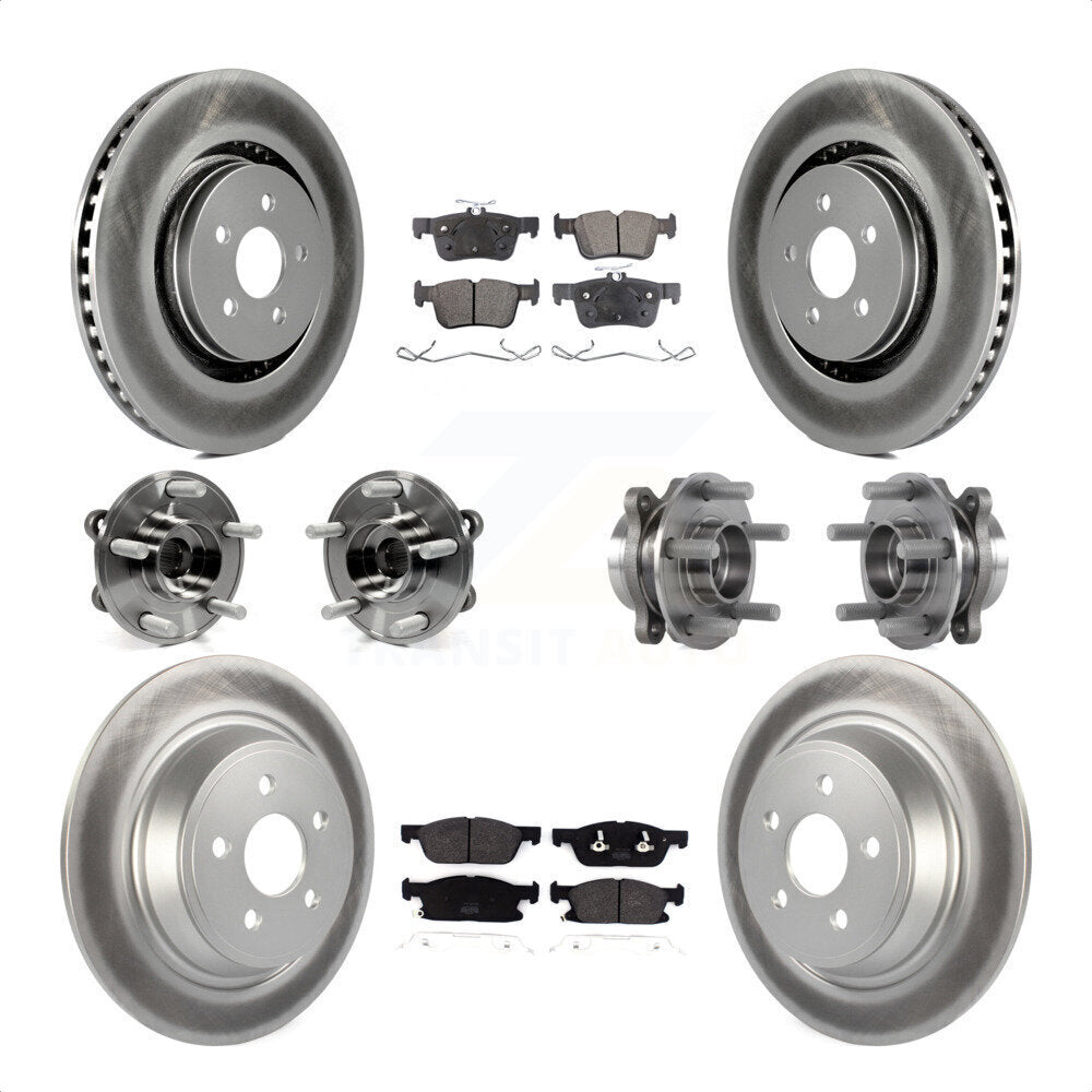 [Avant + Arrière] Kit d'ensemble roulement de roue et moyeu pour 2017-2019 Ford Fusion Sport avec AWD 2.7L KBB-113712 par Transit Auto