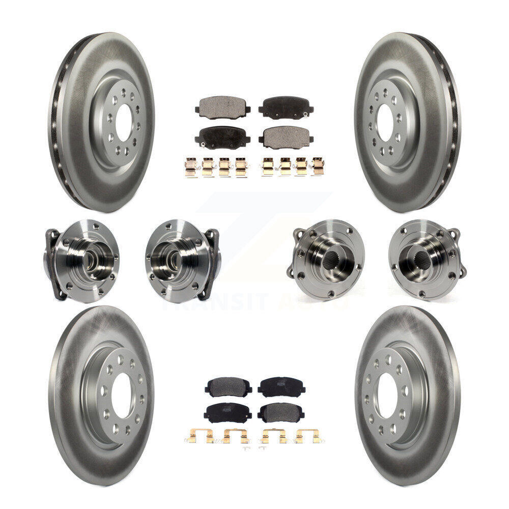 [Avant + Arrière] Kit d'ensemble roulement de roue et moyeu pour 2015-2017 Chrysler 200 FWD avec 330mm Diameter Rotor KBB-113716
