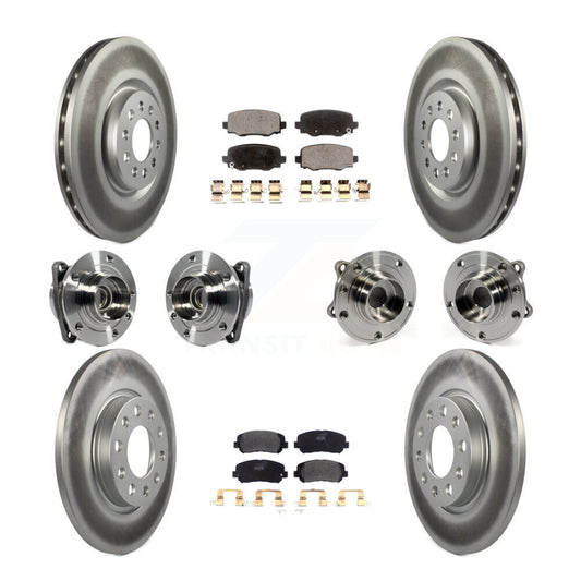 [Avant + Arrière] Kit d'ensemble roulement de roue et moyeu pour 2015-2017 Chrysler 200 FWD avec 330mm Diameter Rotor KBB-113716