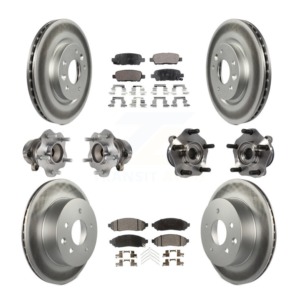 [Avant + Arrière] Kit d'ensemble roulement de roue et moyeu pour 2015 Nissan LEAF Vehicles Manufactured In Japan KBB-113725