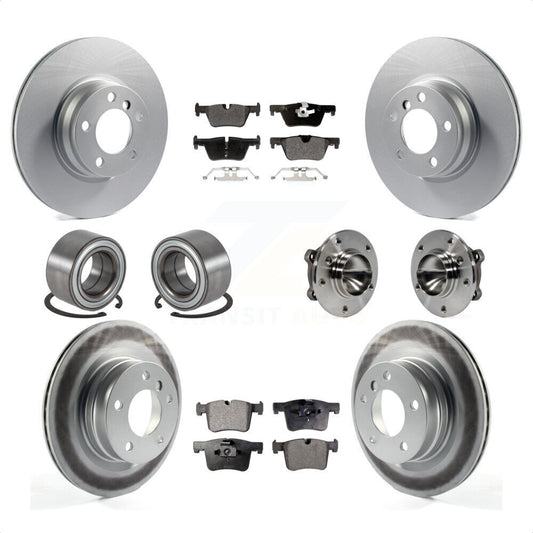 [Avant + Arrière] Kit d'ensemble roulement de roue et moyeu pour 2012 BMW 328i Sedan avec 2.0L sans Blue Painted Calipers KBB-113794 par Transit Auto
