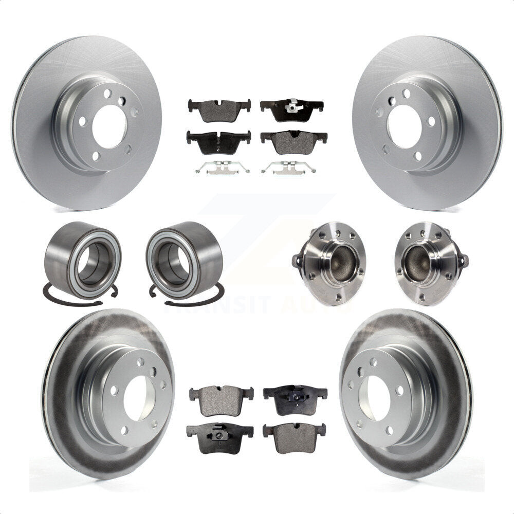 [Avant + Arrière] Kit d'ensemble roulement de roue et moyeu pour BMW 328i 428i 228i sans Blue Painted Calipers KBB-113800 par Transit Auto