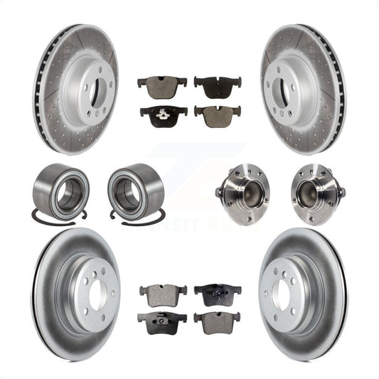 [Avant + Arrière] Kit d'ensemble roulement de roue et moyeu pour BMW 435i 335i Gran Coupe sans Blue Painted Calipers KBB-113803 par Transit Auto