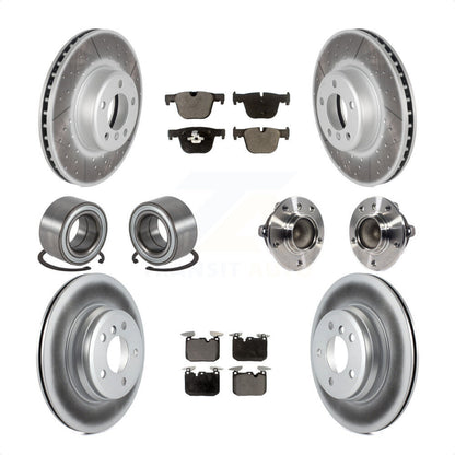 [Avant + Arrière] Kit d'ensemble roulement de roue et moyeu pour BMW 340i 435i Gran Coupe ActiveHybrid 3 sans Blue Painted Calipers KBB-113804 par Transit Auto