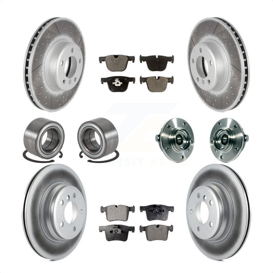 [Avant + Arrière] Kit d'ensemble roulement de roue et moyeu pour BMW 335i xDrive 435i GT Gran Coupe sans Blue Painted Calipers KBB-113817 par Transit Auto
