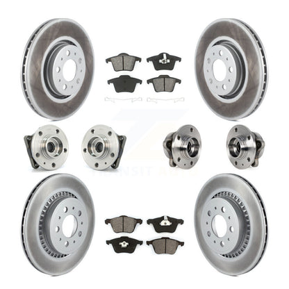 [Avant + Arrière] Kit d'ensemble roulement de roue et moyeu pour 2008-2014 Volvo XC90 AWD avec 316mm Diameter Rotor KBB-113825