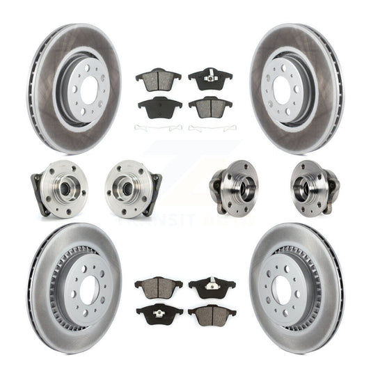 [Avant + Arrière] Kit d'ensemble roulement de roue et moyeu pour 2008-2014 Volvo XC90 AWD avec 316mm Diameter Rotor KBB-113825
