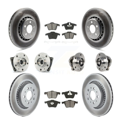 [Avant + Arrière] Kit d'ensemble roulement de roue et moyeu pour 2008-2014 Volvo XC90 AWD avec 336mm Diameter Rotor KBB-113826