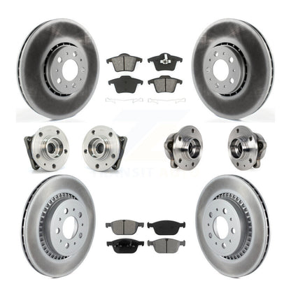 [Avant + Arrière] Kit d'ensemble roulement de roue et moyeu pour 2008-2014 Volvo XC90 AWD avec 328mm Diameter Rotor KBB-113827
