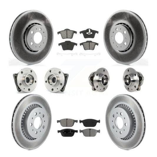 [Avant + Arrière] Kit d'ensemble roulement de roue et moyeu pour 2008-2014 Volvo XC90 AWD avec 328mm Diameter Rotor KBB-113827