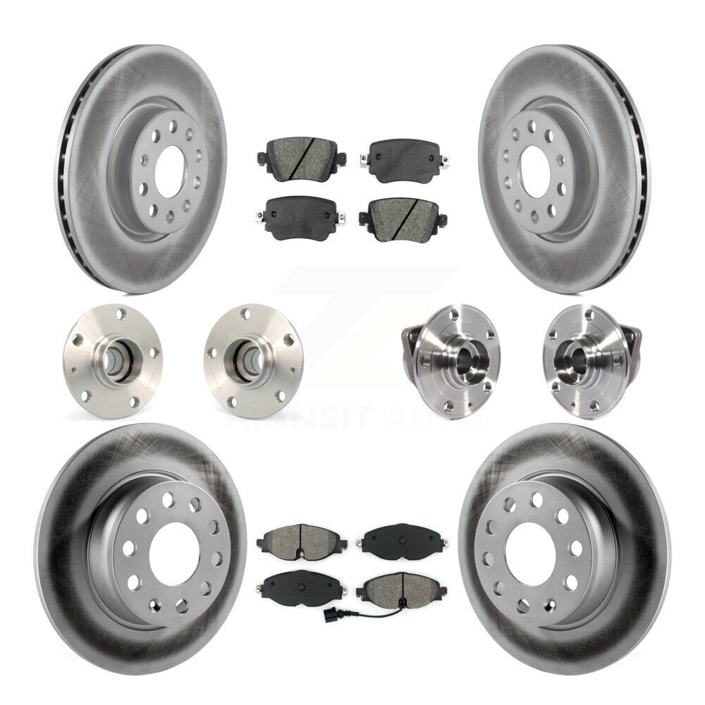 [Avant + Arrière] Kit d'ensemble roulement de roue et moyeu pour 2015-2018 Volkswagen GTI sans Performance Package KBB-113831