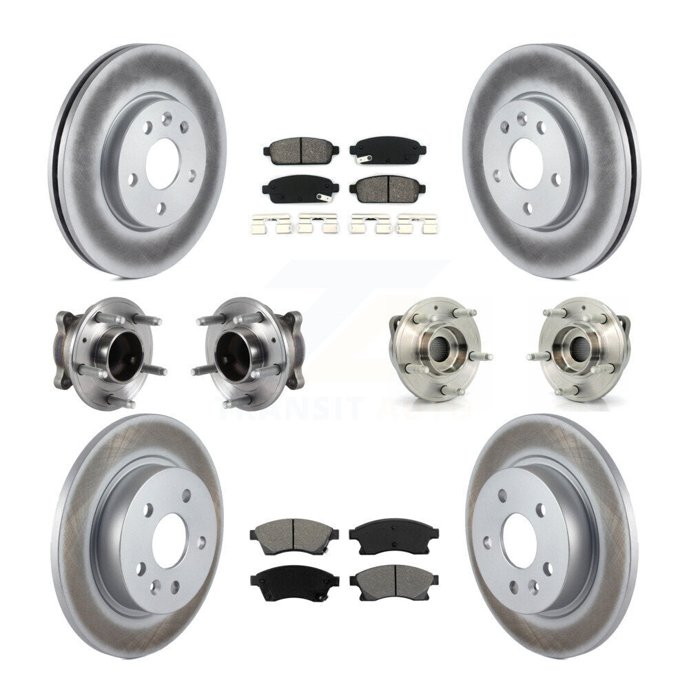 [Avant + Arrière] Kit d'ensemble roulement de roue et moyeu pour 2014-2015 Chevrolet Cruze GAS engine avec 16" Factory Wheels KBB-113840