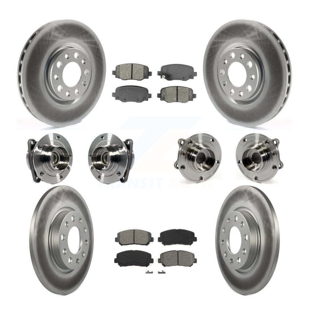 [Avant + Arrière] Kit d'ensemble roulement de roue et moyeu pour 2015-2017 Chrysler 200 FWD avec 305mm Diameter Rotor KBB-113842