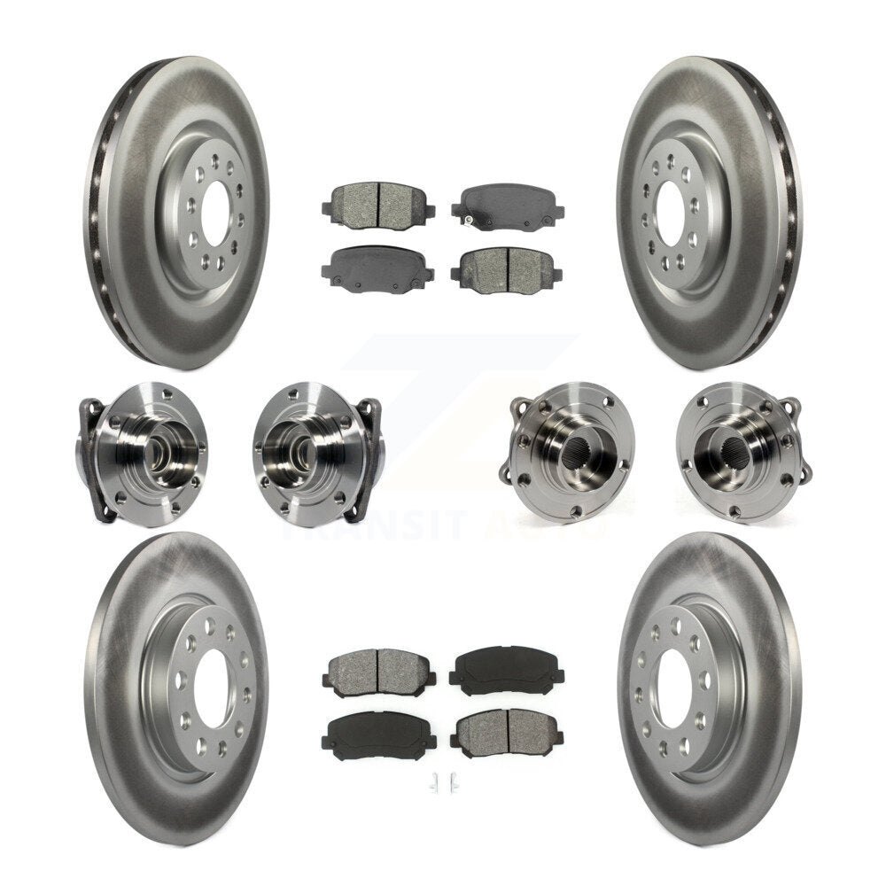[Avant + Arrière] Kit d'ensemble roulement de roue et moyeu pour 2015-2017 Chrysler 200 FWD avec 330mm Diameter Rotor KBB-113843