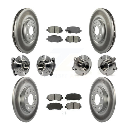 [Avant + Arrière] Kit d'ensemble roulement de roue et moyeu pour 2015-2017 Chrysler 200 FWD avec 330mm Diameter Rotor KBB-113843