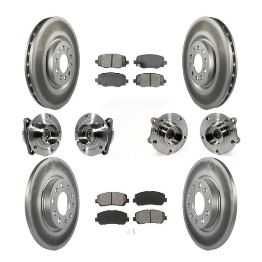 [Avant + Arrière] Kit d'ensemble roulement de roue et moyeu pour 2015-2017 Chrysler 200 FWD avec 330mm Diameter Rotor KBB-113843