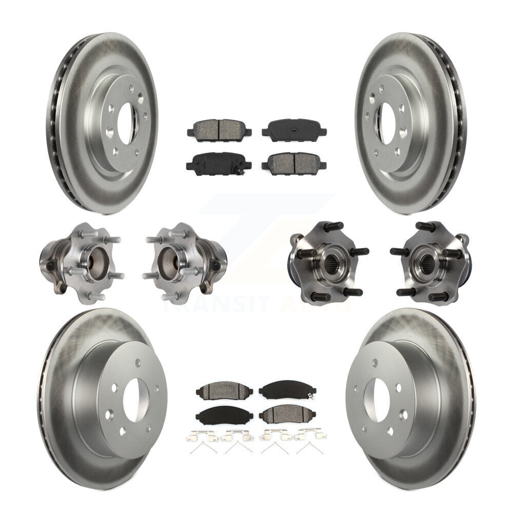 [Avant + Arrière] Kit d'ensemble roulement de roue et moyeu pour 2015 Nissan LEAF Vehicles Manufactured In Japan KBB-113852