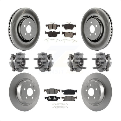 [Avant + Arrière] Kit d'ensemble roulement de roue et moyeu pour 2017 Lincoln MKX AWD avec 14mm Wheel Lugs KBB-113864 par Transit Auto