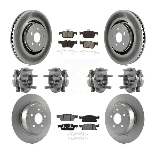 [Avant + Arrière] Kit d'ensemble roulement de roue et moyeu pour 2017 Lincoln MKX AWD avec 14mm Wheel Lugs KBB-113864 par Transit Auto