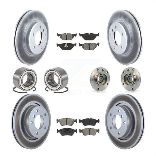 [Avant + Arrière] Kit d'ensemble roulement de roue et moyeu pour 2001-2005 BMW 325i KBB-113899 par Transit Auto