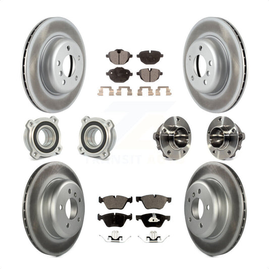 [Avant + Arrière] Kit d'ensemble roulement de roue et moyeu pour 2012 BMW 528i sans Performance Brakes KBB-113904 par Transit Auto