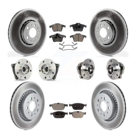 [Avant + Arrière] Kit d'ensemble roulement de roue et moyeu pour 2008-2014 Volvo XC90 AWD avec 328mm Diameter Rotor KBB-113908