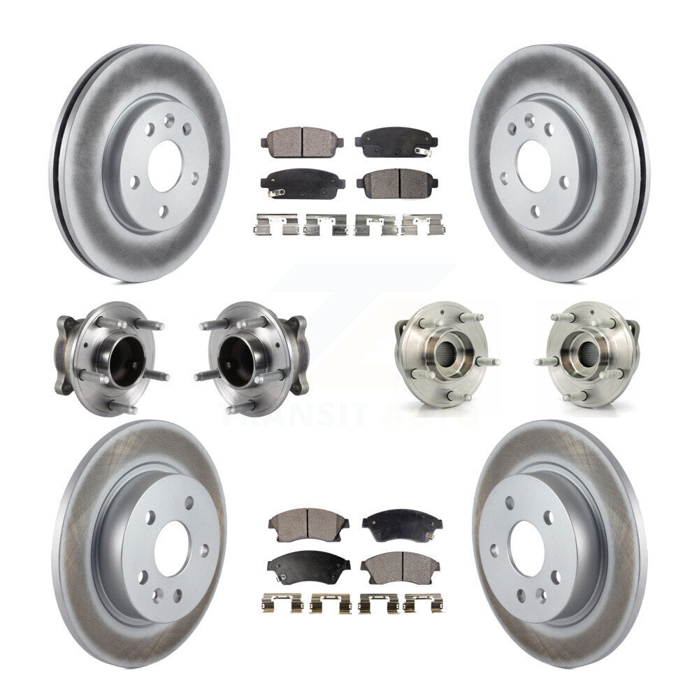 [Avant + Arrière] Kit d'ensemble roulement de roue et moyeu pour 2014-2015 Chevrolet Cruze GAS engine avec 16" Factory Wheels KBB-113924