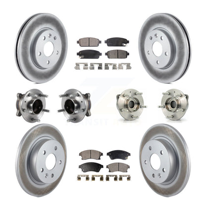 [Avant + Arrière] Kit d'ensemble roulement de roue et moyeu pour 2014-2015 Chevrolet Cruze GAS engine avec 16" Factory Wheels KBB-113924