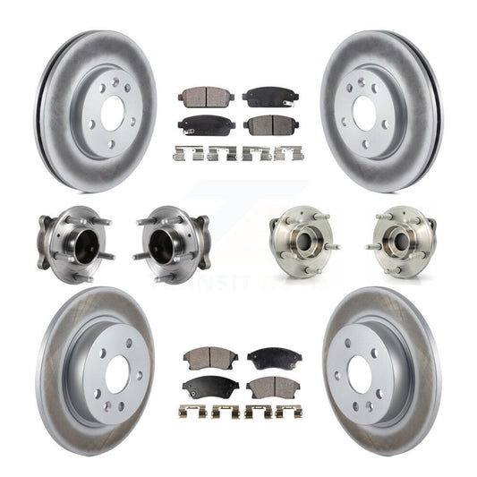 [Avant + Arrière] Kit d'ensemble roulement de roue et moyeu pour 2014-2015 Chevrolet Cruze GAS engine avec 16" Factory Wheels KBB-113924