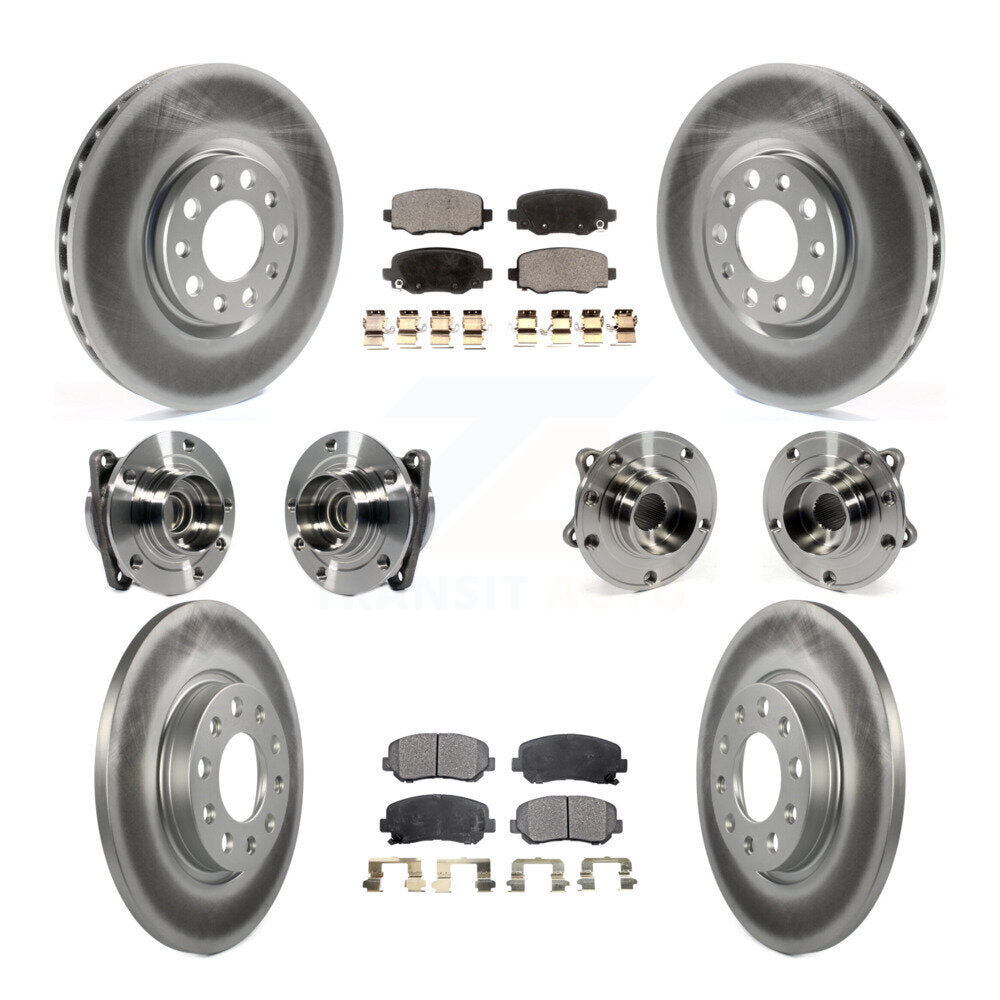 [Avant + Arrière] Kit d'ensemble roulement de roue et moyeu pour 2015-2017 Chrysler 200 FWD avec 305mm Diameter Rotor KBB-113926