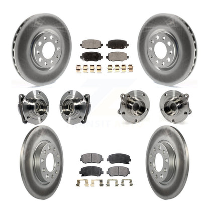 [Avant + Arrière] Kit d'ensemble roulement de roue et moyeu pour 2015-2017 Chrysler 200 FWD avec 305mm Diameter Rotor KBB-113926