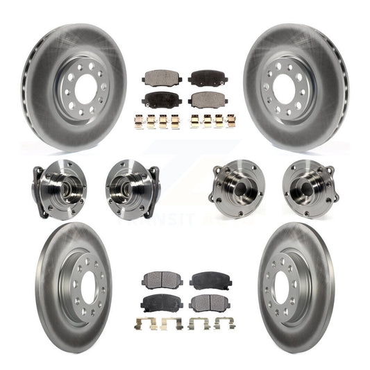 [Avant + Arrière] Kit d'ensemble roulement de roue et moyeu pour 2015-2017 Chrysler 200 FWD avec 305mm Diameter Rotor KBB-113926