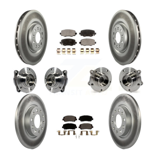 [Avant + Arrière] Kit d'ensemble roulement de roue et moyeu pour 2015-2017 Chrysler 200 FWD avec 330mm Diameter Rotor KBB-113927