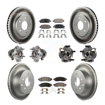 [Avant + Arrière] Kit d'ensemble roulement de roue et moyeu pour Nissan LEAF KBB-113936