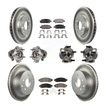 [Avant + Arrière] Kit d'ensemble roulement de roue et moyeu pour 2015 Nissan LEAF Vehicles Manufactured In Japan KBB-113937