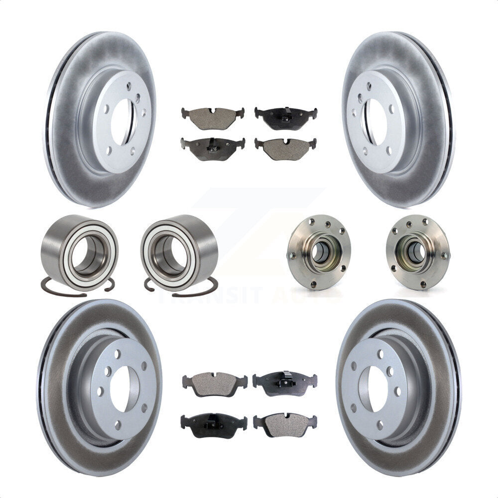 [Avant + Arrière] Kit d'ensemble roulement de roue et moyeu pour 2001-2005 BMW 325i KBB-114010 par Transit Auto