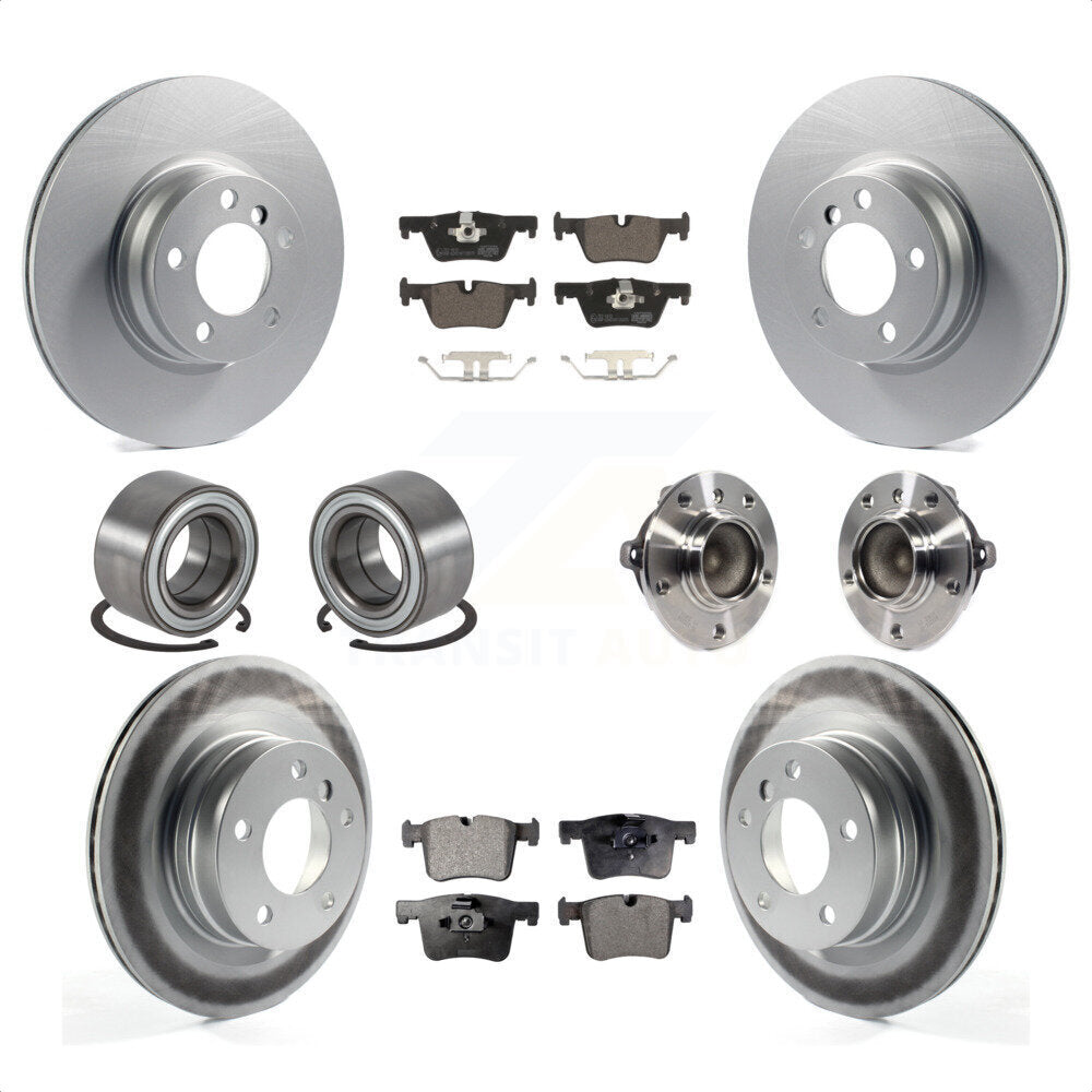 [Avant + Arrière] Kit d'ensemble roulement de roue et moyeu pour BMW 328i 428i 228i sans Blue Painted Calipers KBB-114019 par Transit Auto