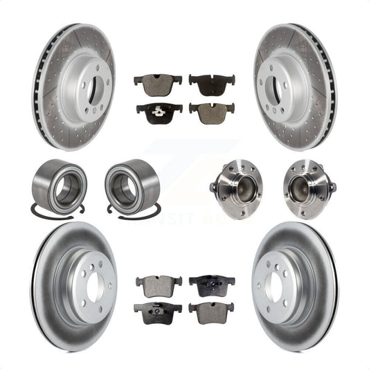 [Avant + Arrière] Kit d'ensemble roulement de roue et moyeu pour BMW 435i 335i Gran Coupe sans Blue Painted Calipers KBB-114022 par Transit Auto