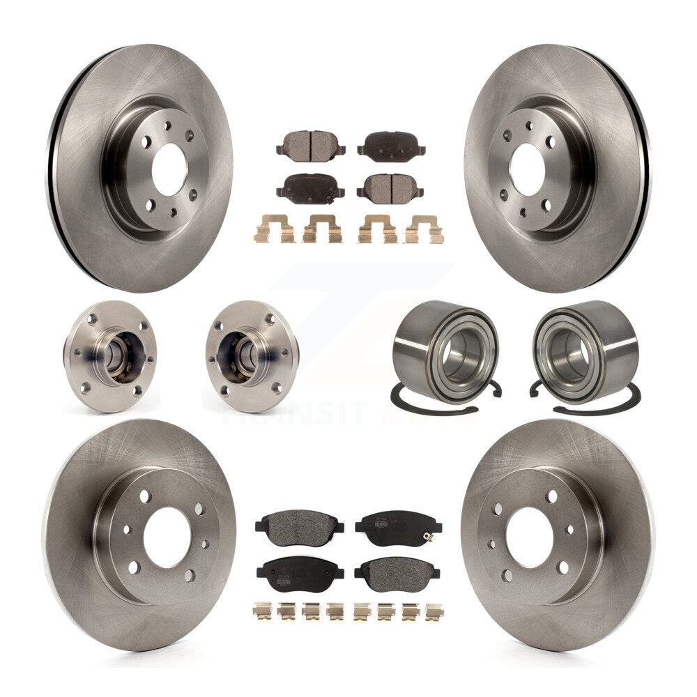 [Avant + Arrière] Kit de Roulement de roue pour 2012-2013 Fiat 500 Hatchback avec Turbocharged GAS engine KBB-114177