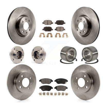 [Avant + Arrière] Kit de Roulement de roue pour 2012-2013 Fiat 500 Hatchback avec Turbocharged GAS engine KBB-114177
