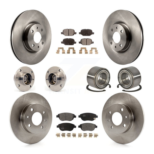 [Avant + Arrière] Kit de Roulement de roue pour 2012-2013 Fiat 500 Hatchback avec Turbocharged GAS engine KBB-114177