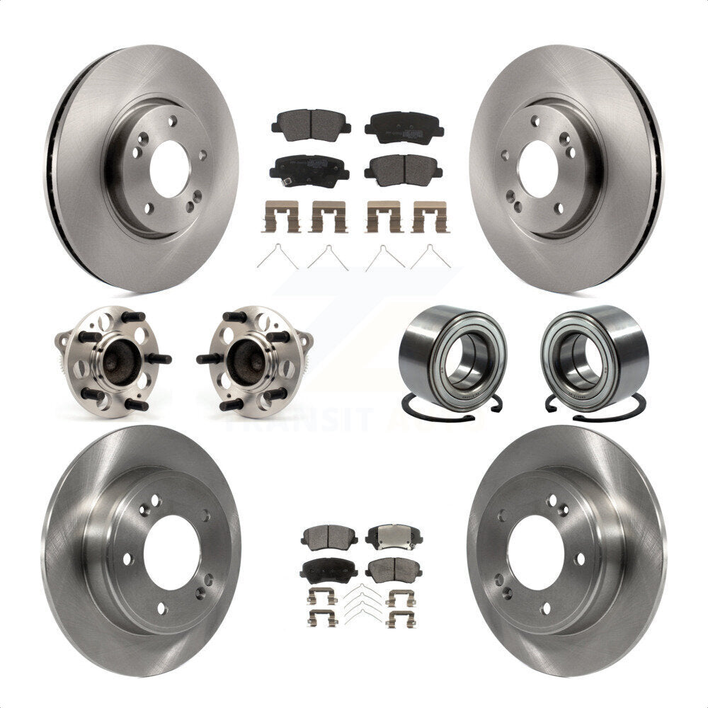 [Avant + Arrière] Kit de Roulement de roue pour 2016 Hyundai Veloster Tech SE KBB-114179 par Transit Auto